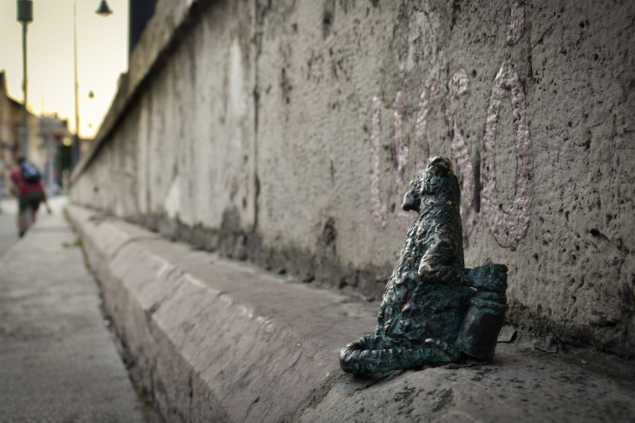 Wall and bench