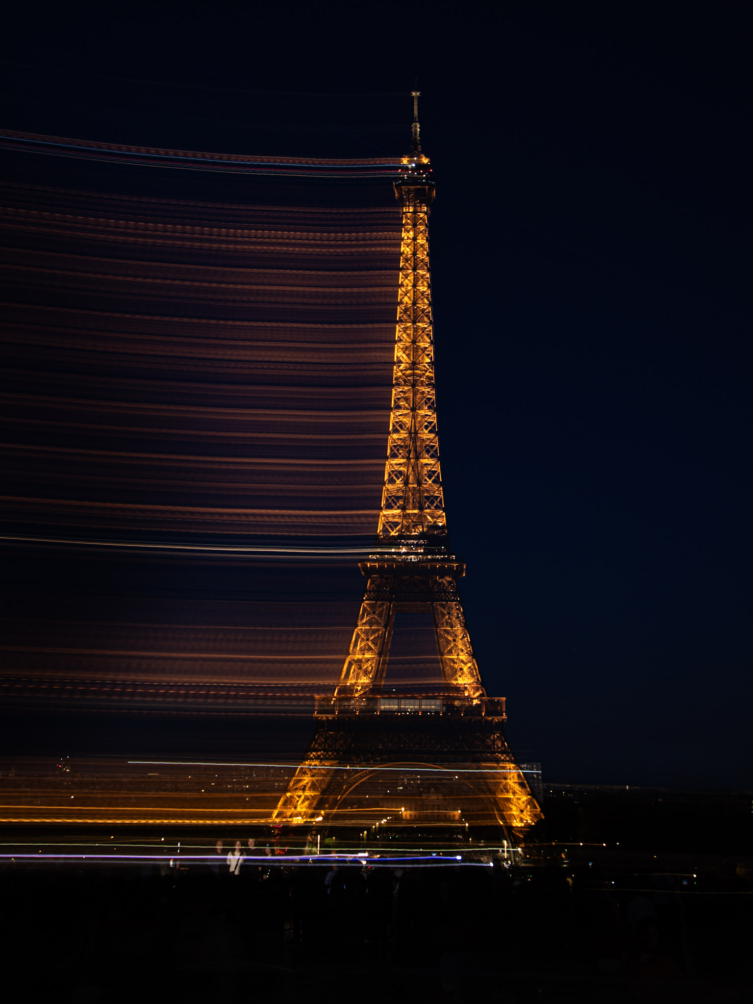 Eiffel Tower long exposure